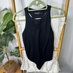 Abercrombie and Fitch Black Bodysuit Sz L